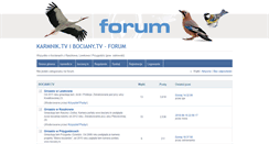 Desktop Screenshot of forum.bociany.tv