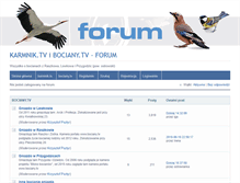 Tablet Screenshot of forum.bociany.tv